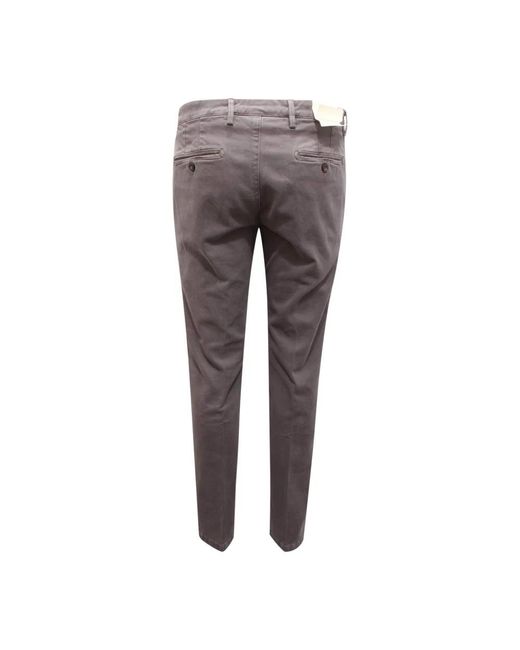 BRIGLIA Gray Chinos for men