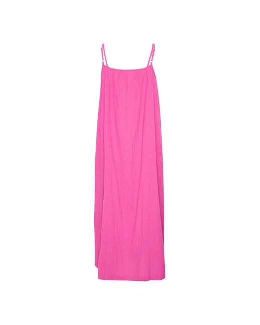 Kaffe Pink Midi Dresses