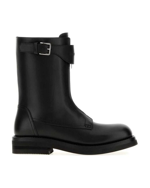 McQueen Black Ankle Boots for men