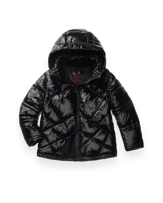 Blauer Black Gepolsterte Winterjacke