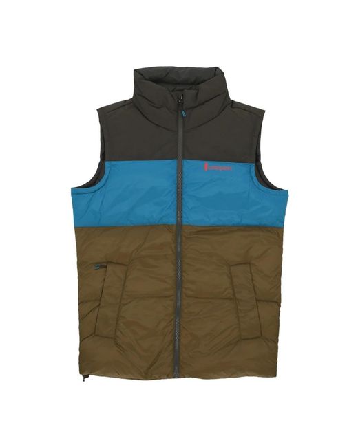 COTOPAXI Jassen ,Veelkleurig ,Nylon Waterafstotende Mouwloze Donsvest in het Green voor heren