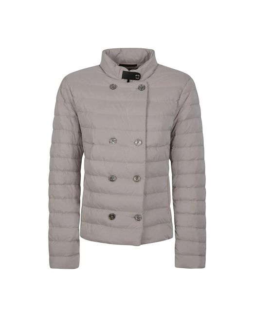Moorer Jassen ,Grijs ,Polyester Grijze Winterjas Italiaans Gemaakt in het Gray