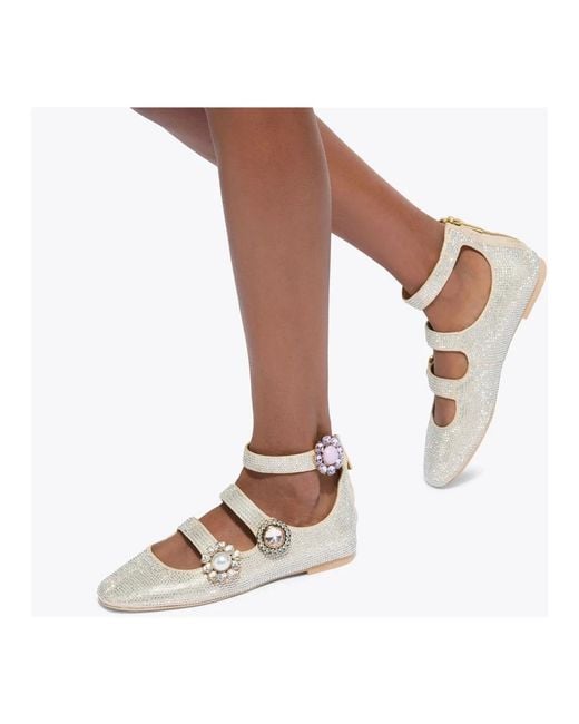 Kurt Geiger Metallic Ballerinas