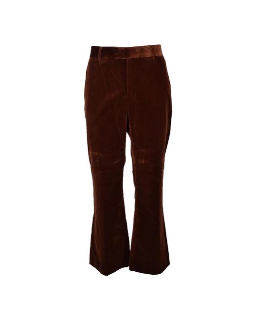 Palm Angels Brown Wide Trousers for men