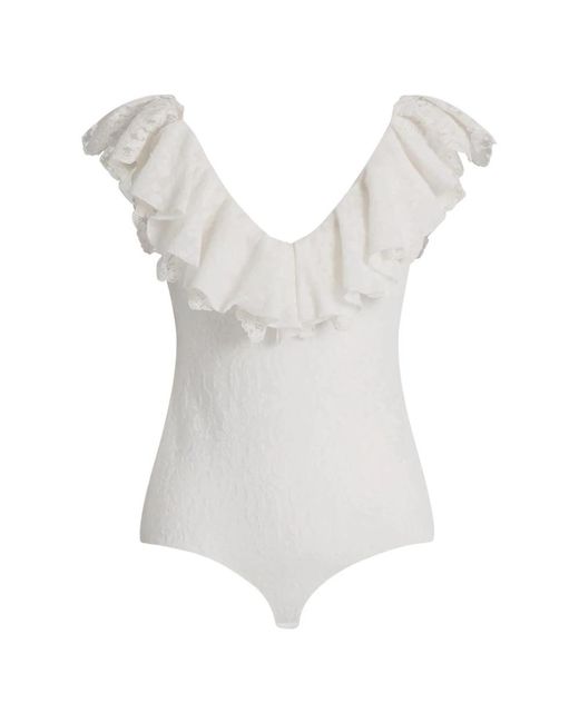 Alberta Ferretti Top in het White