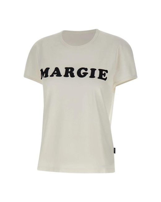 MM6 by Maison Margiela White T-Shirts