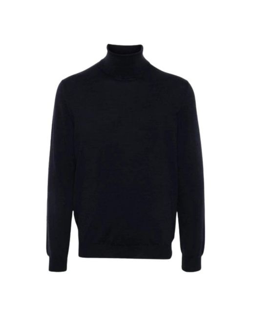 Slowear Truien & Vesten ,Blauw ,Wol Certified Flexwool Slim Fit Neck Sweater in het Blue voor heren