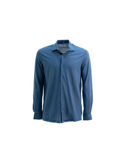 Kiton Capri Camicia in het Blue voor heren