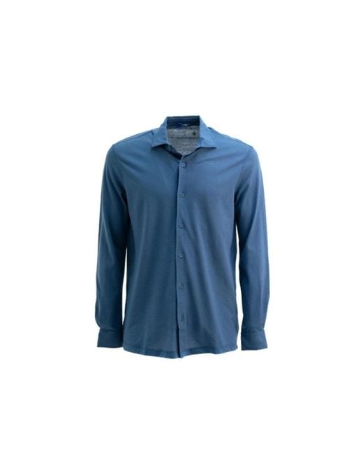 Kiton Capri Camicia in het Blue voor heren
