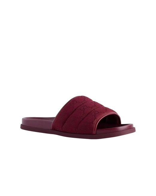 Gucci Red Sliders for men