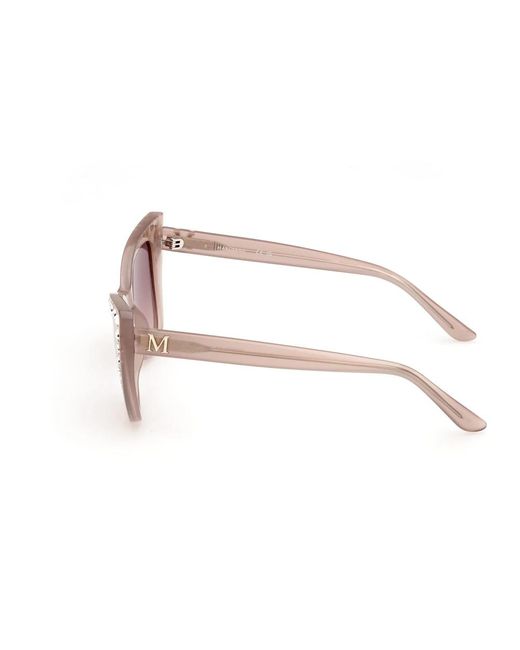 Guess Trendy Zonnebril Met Metalen Montuur in het Pink