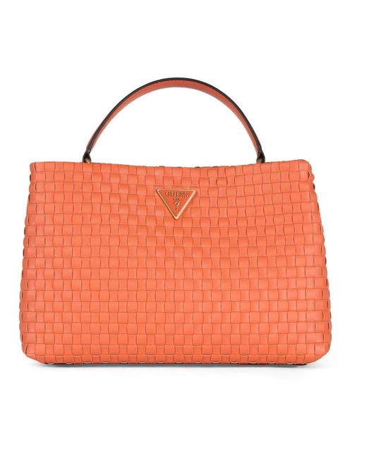 Handbags Guess de color Orange