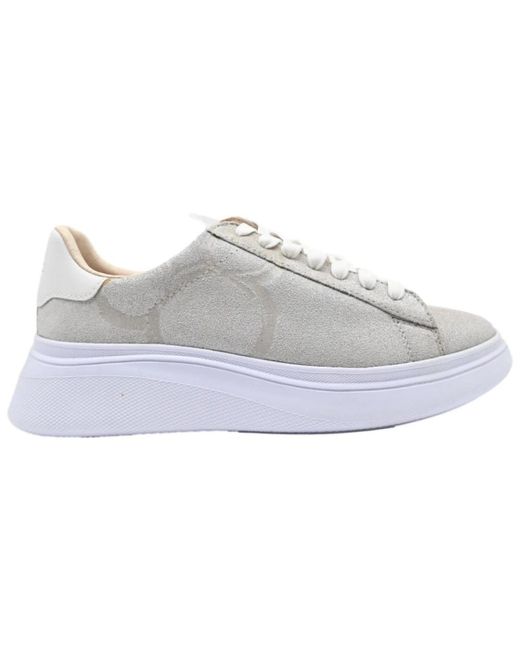 MOA Gray Silber glitter sneakers md613
