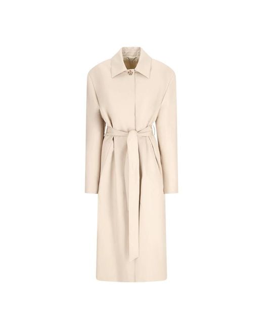 Magda Butrym Natural Belted Coats