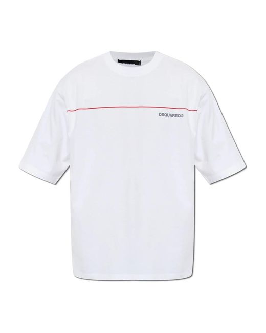 DSquared² Logo T-Shirt in het White voor heren