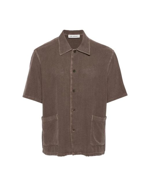 Shirts > short sleeve shirts Our Legacy pour homme en coloris Brown