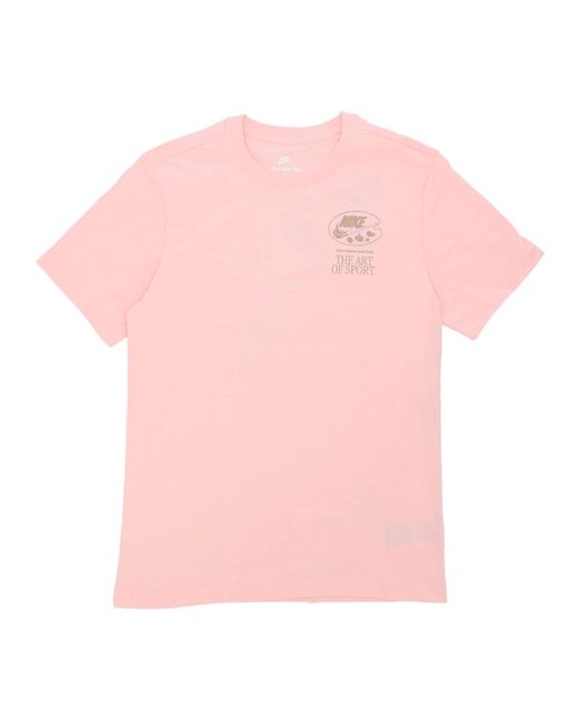 Nike T-Shirts in het Pink voor heren