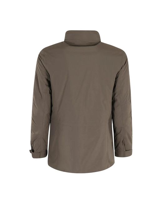 K-Way Jassen ,Bruin ,Nylon Manphy Warm Ottoman Jas in het Brown voor heren