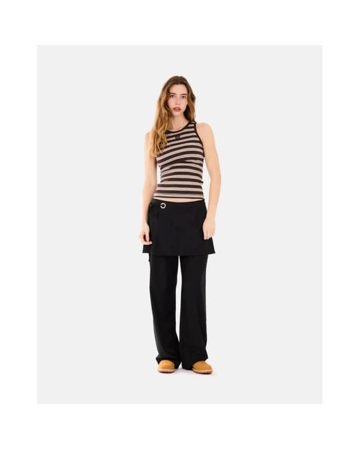 Ganni Brown Sleeveless Tops