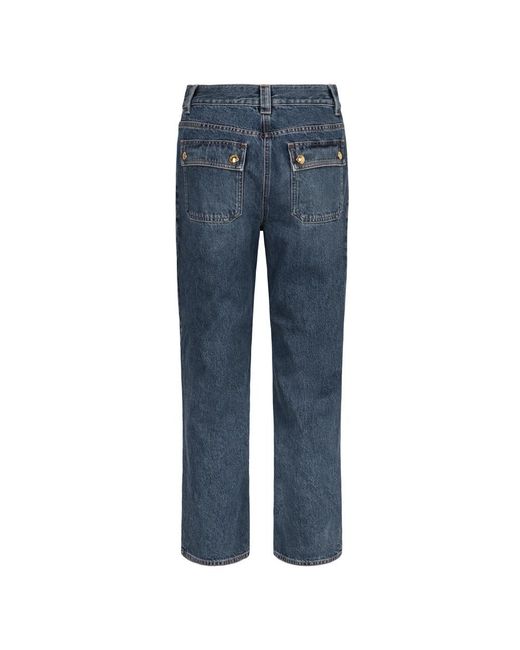 Elisabetta Franchi Blue Straight Fit Jeans