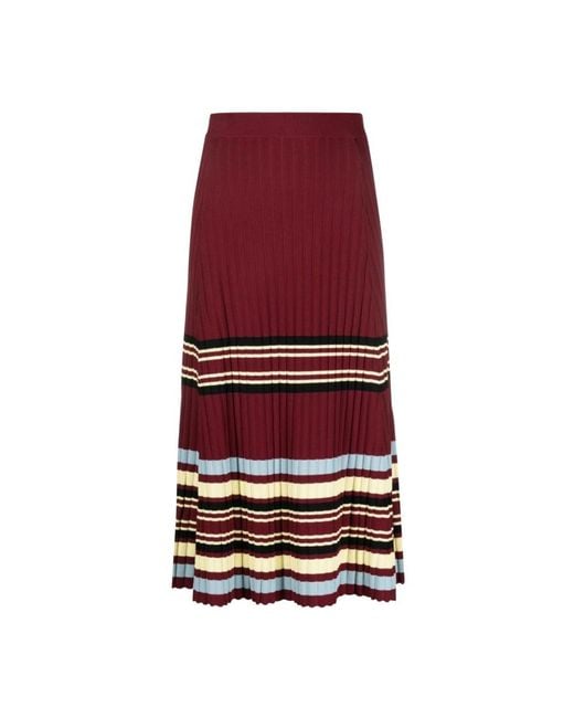 Wales Bonner Red Maxi Skirts