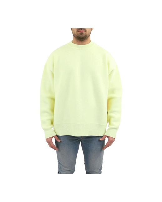 Palm Angels Yellow Sweatshirts for men