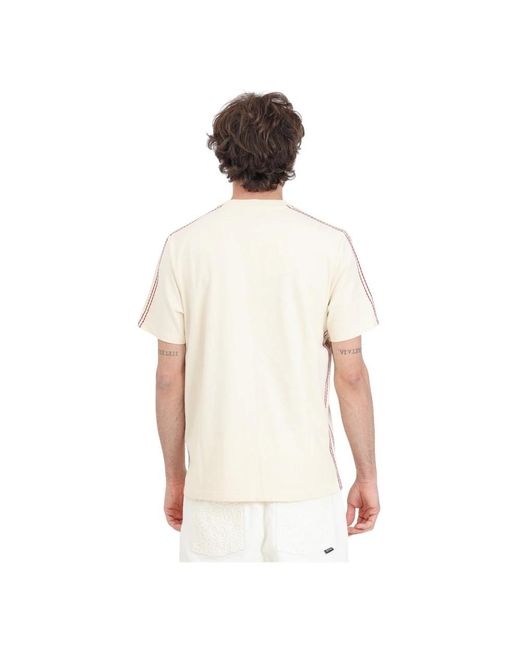 Arte' Creme trevor detail sleeve t-shirt in White für Herren