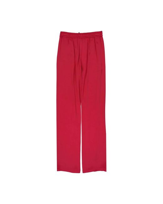 Herno Red Wide Trousers