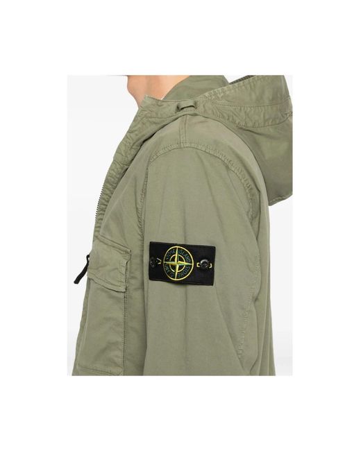 Stone Island Green Light Jackets for men