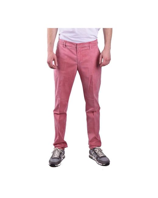 Dondup Red Chinos for men