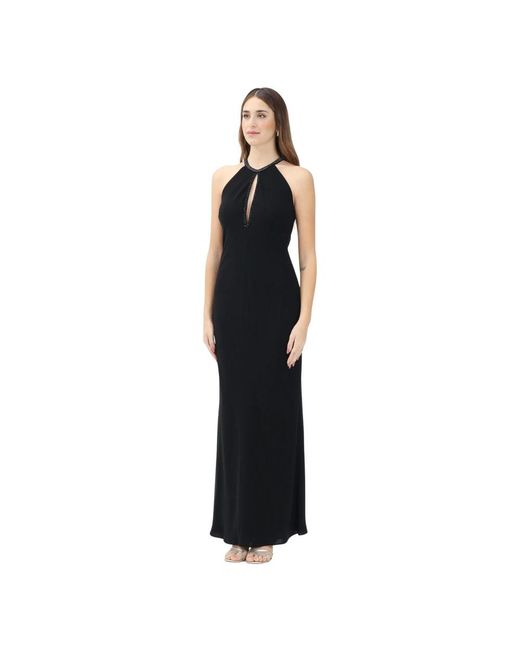 Max Mara Kleedjes ,Zwart ,Elegante Zwarte Lange Jurk in het Black