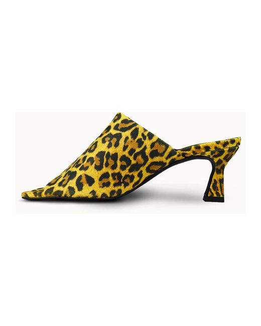 Heeled Mules di JoDis in Yellow