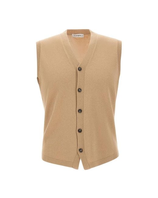 Kangra Natural Sleeveless Jumpers for men