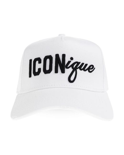 DSquared² Cap Mit Schirm in White für Herren