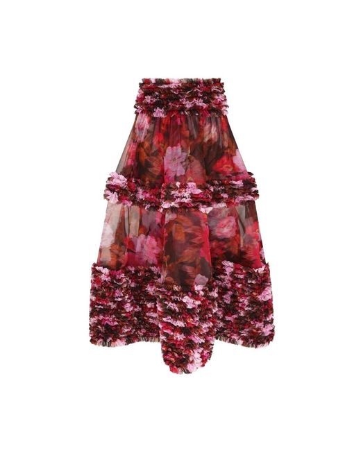 Zimmermann Red Midi Skirts