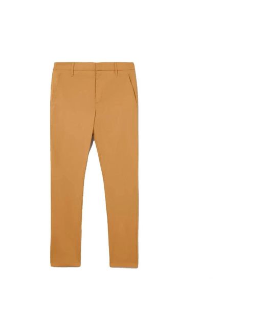 Dondup Brown Cropped Trousers for men