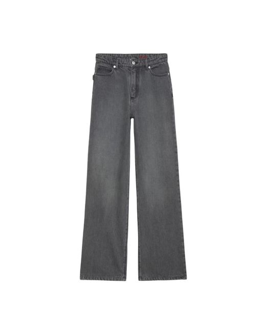 Zadig & Voltaire Gray Wide Jeans