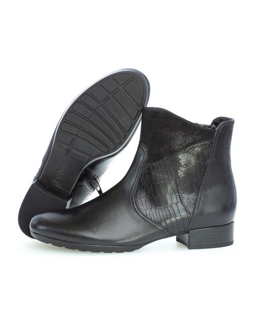 Gabor Blue Stilvolle weitpass-stiefelette - schwarz
