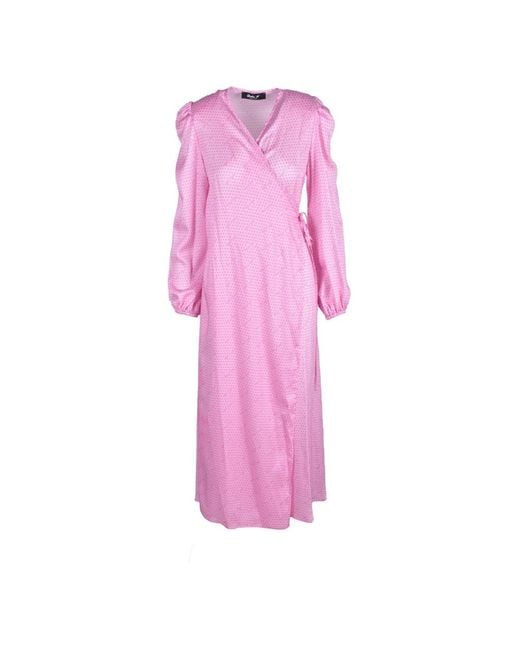 Giulia N Couture Pink Wrap Dresses