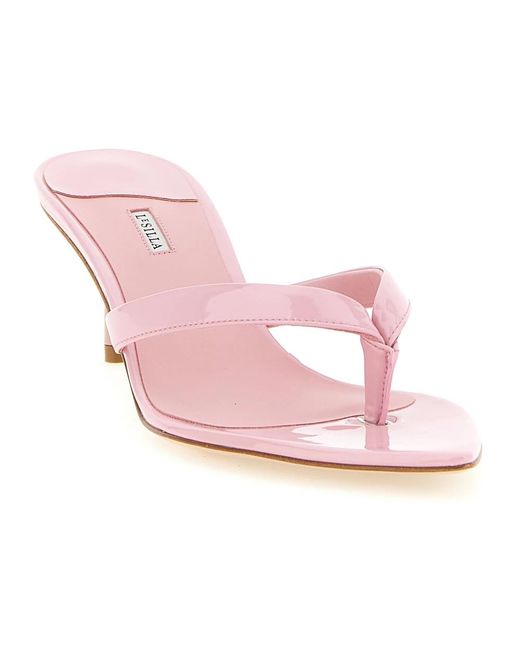 Le Silla Pink Heeled Mules