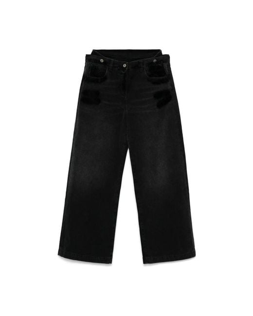 Jeans denim neri pantaloni di The Attico in Black