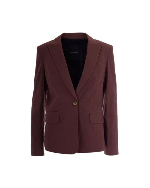 Pinko Purple Button Blazer