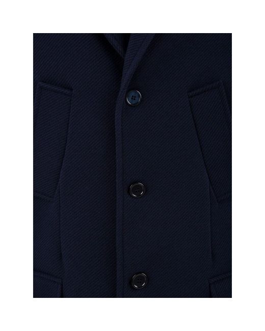 Daniele Alessandrini Blue Single-Breasted Coats for men