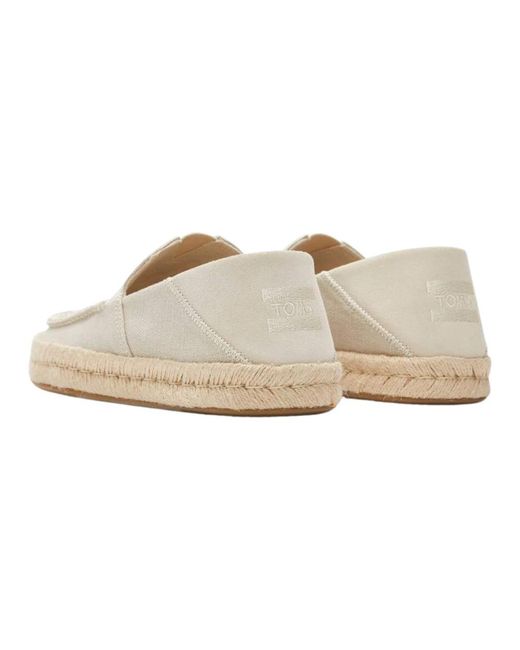 TOMS Alonso rope loafers in creme in White für Herren