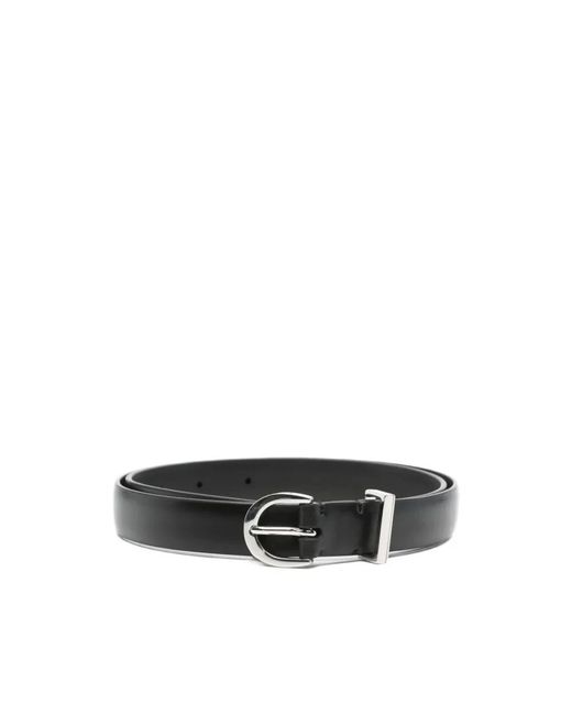 Khaite Accessoires ,Zwart ,Zilveren Luna Riem in het Black