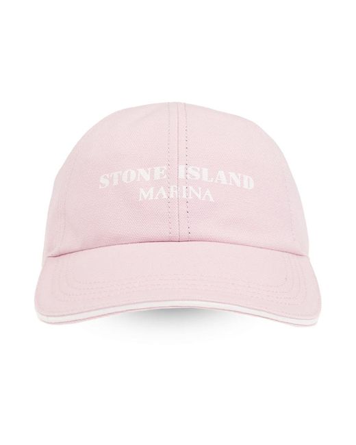 Stone Island Caps in Pink für Herren