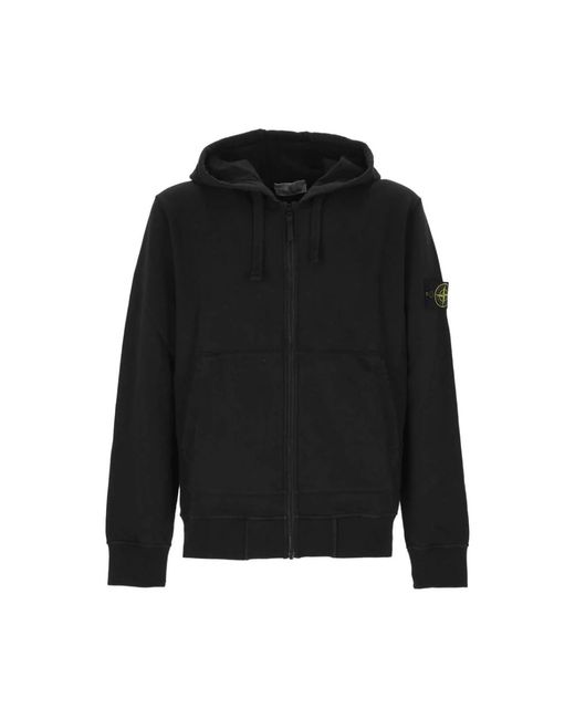 Stone Island Black Zip-Throughs for men