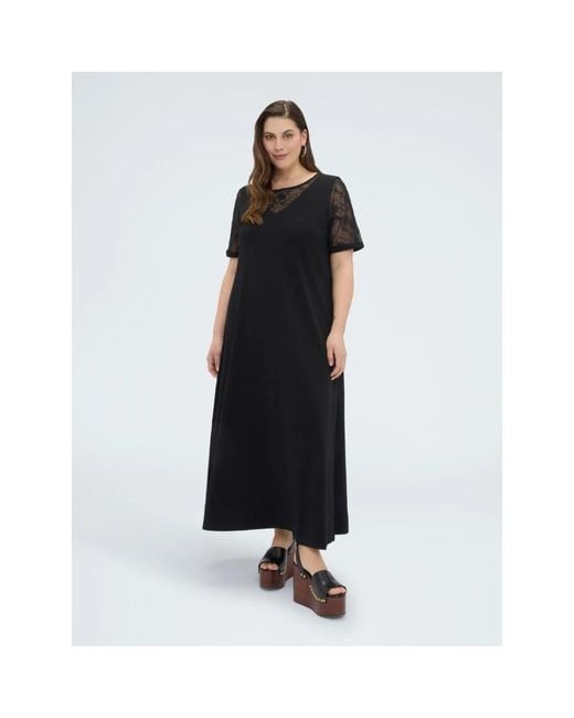 Maxi Dresses FIORELLA RUBINO de color Black
