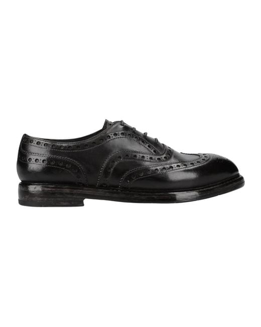 Premiata Black Laced Shoes for men