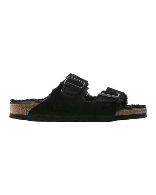 Birkenstock Sliders in het Black